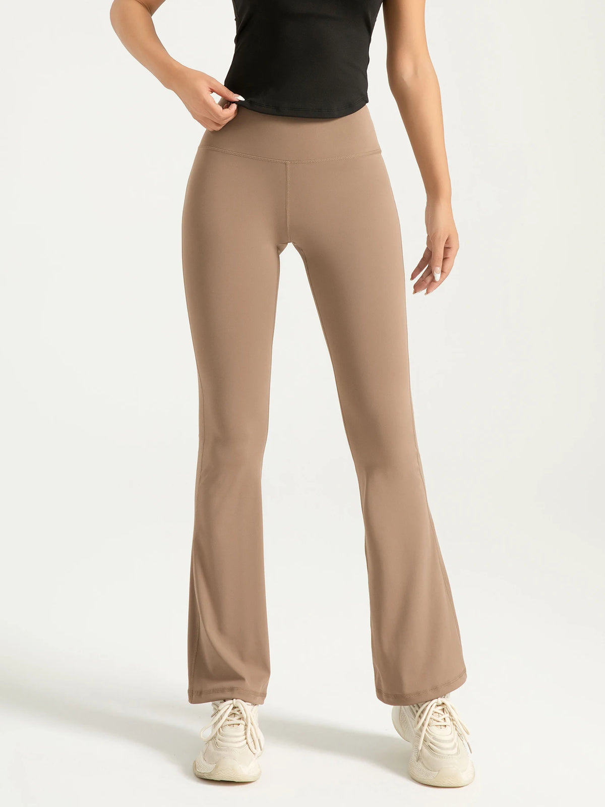 DMN LUSSO - Pantaloni Flare Push-Up Vita Alta - Effetto Snellente