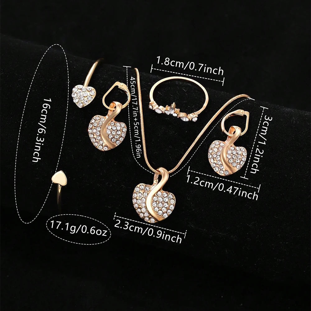 FIORELLA - Orologio Floreale di Lusso con Collana e Orecchini - Set Regalo Donna