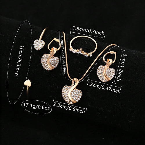 FIORELLA - Orologio Floreale di Lusso con Collana e Orecchini - Set Regalo Donna