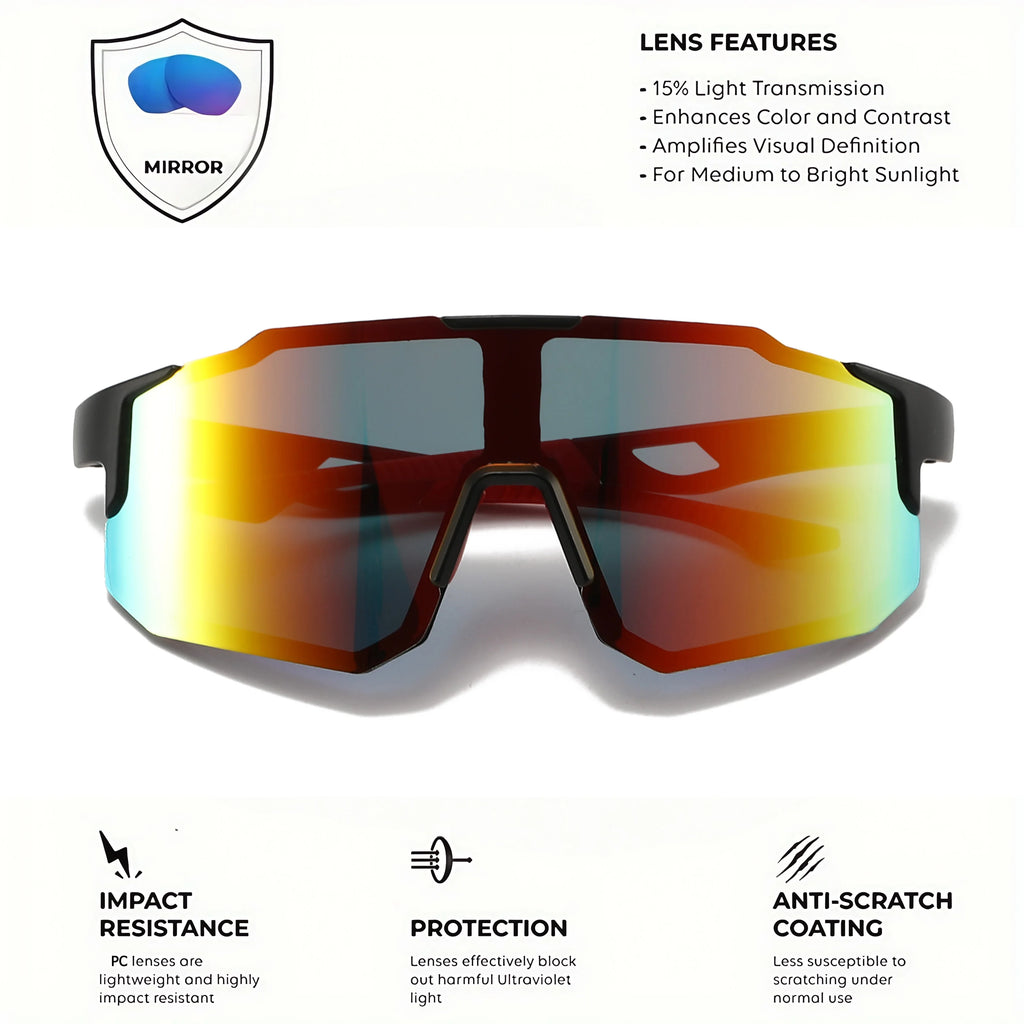 DMN Lusso - Occhiali Sportivi UV400 Polarizzati - Ciclismo Moto Outdoor Unisex