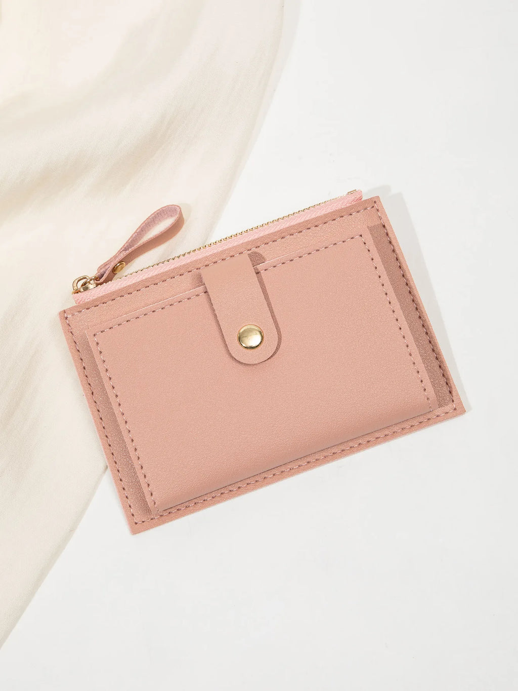 ITALIA Lusso - Mini Portafoglio Donna Retro Chic Compatto con Cerniera