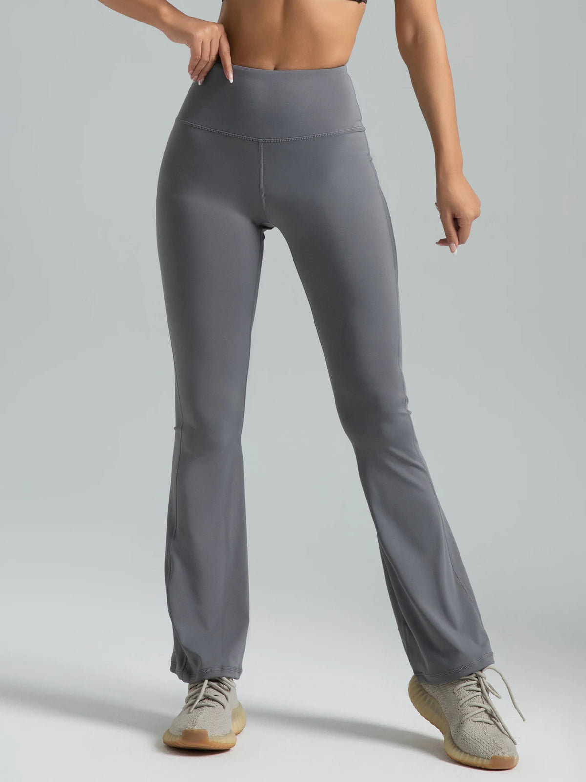 DMN LUSSO - Pantaloni Flare Push-Up Vita Alta - Effetto Snellente